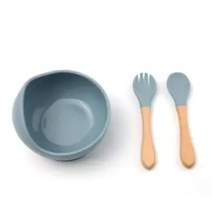 সিলিকন খিচুড়ি বাটি (Blue) (Silicon Plat)